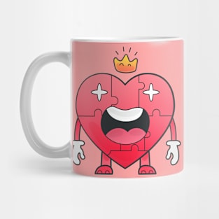 Heart doodle character design Mug